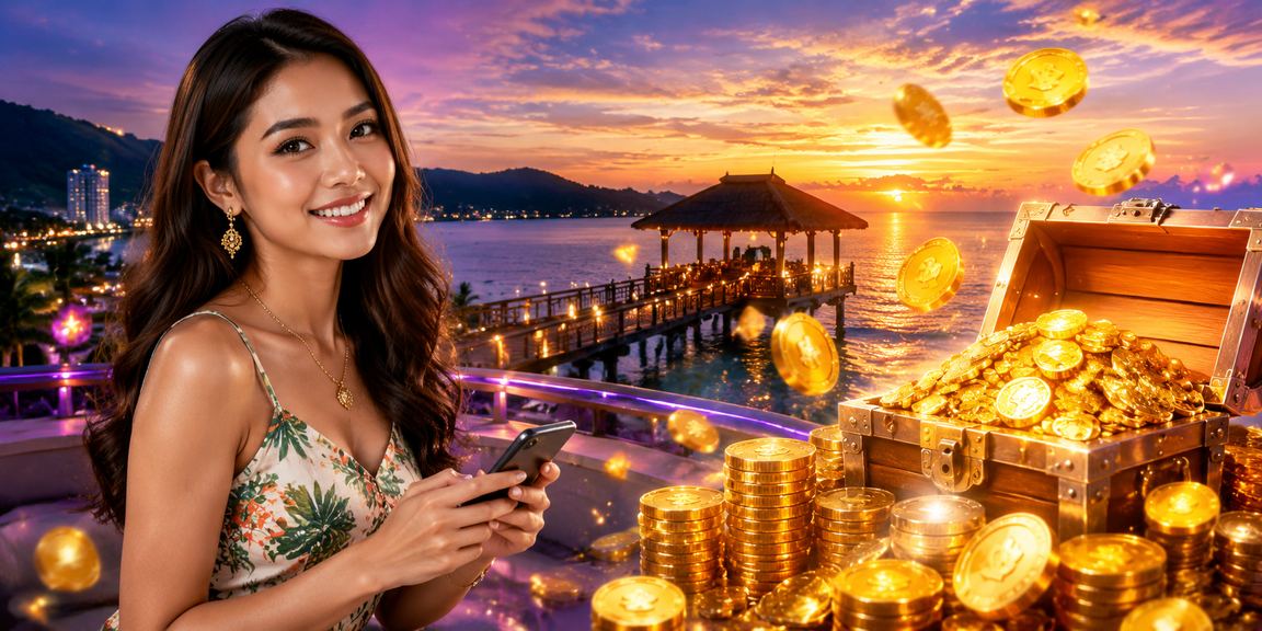 Ilustrasi kasino mudah alih bergaya Melayu Pulau Pinang untuk log masuk livescore888